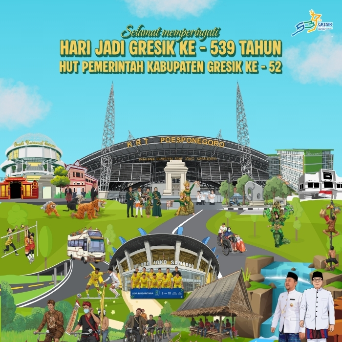 Selamat Memperingati Hari Jadi Gresik ke-539 Tahun dan HUT Pemkab Gresik ke-52