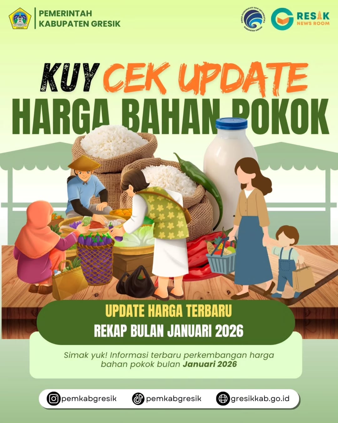Kuy, Intip Update Harga Bahan Pokok!