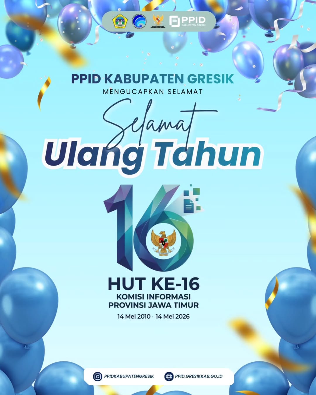 Selamat Ulang Tahun ke-16 Komisi Informasi Provinsi Jawa Timur