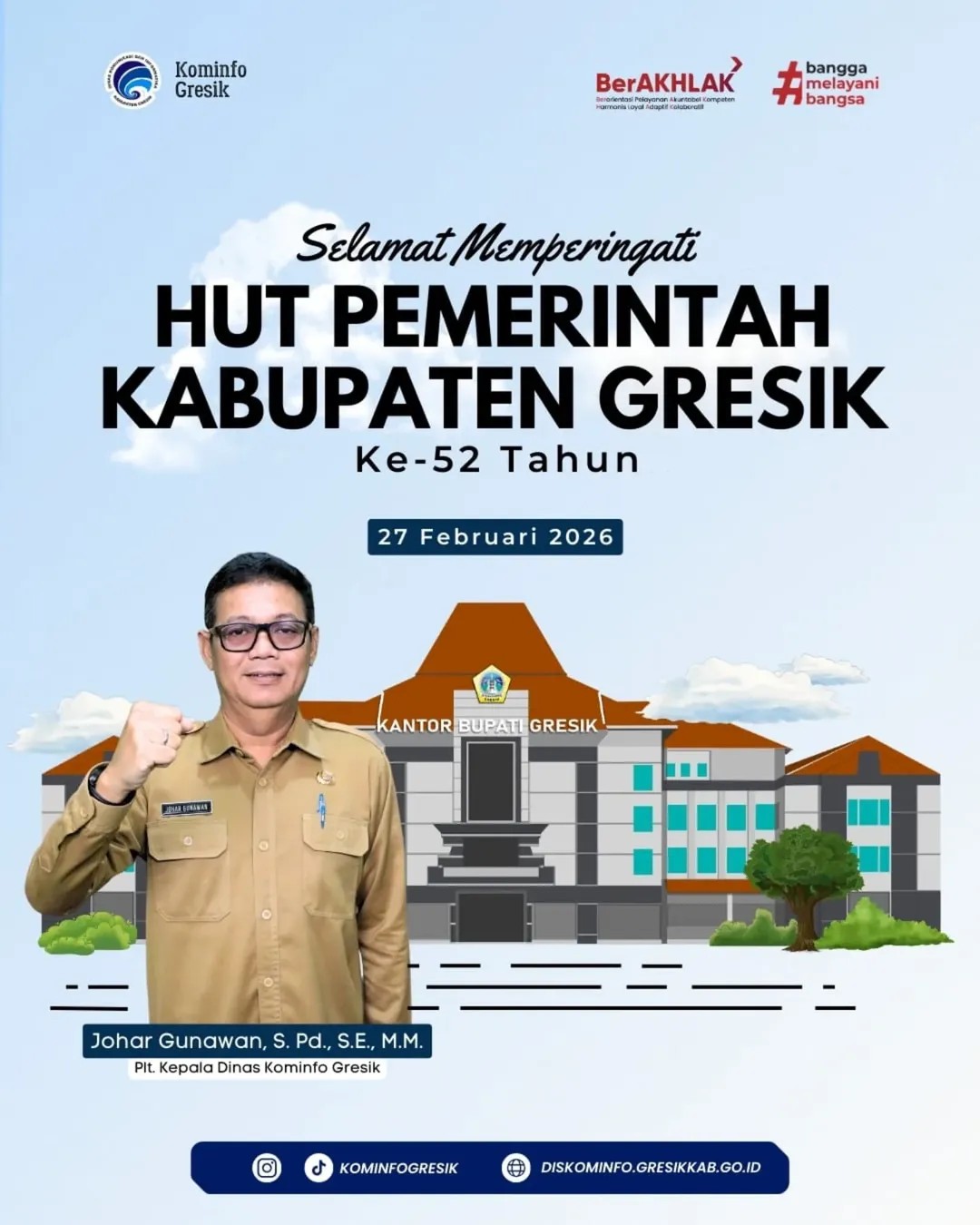 Selamat Memperingati HUT Pemkab Gresik ke-52