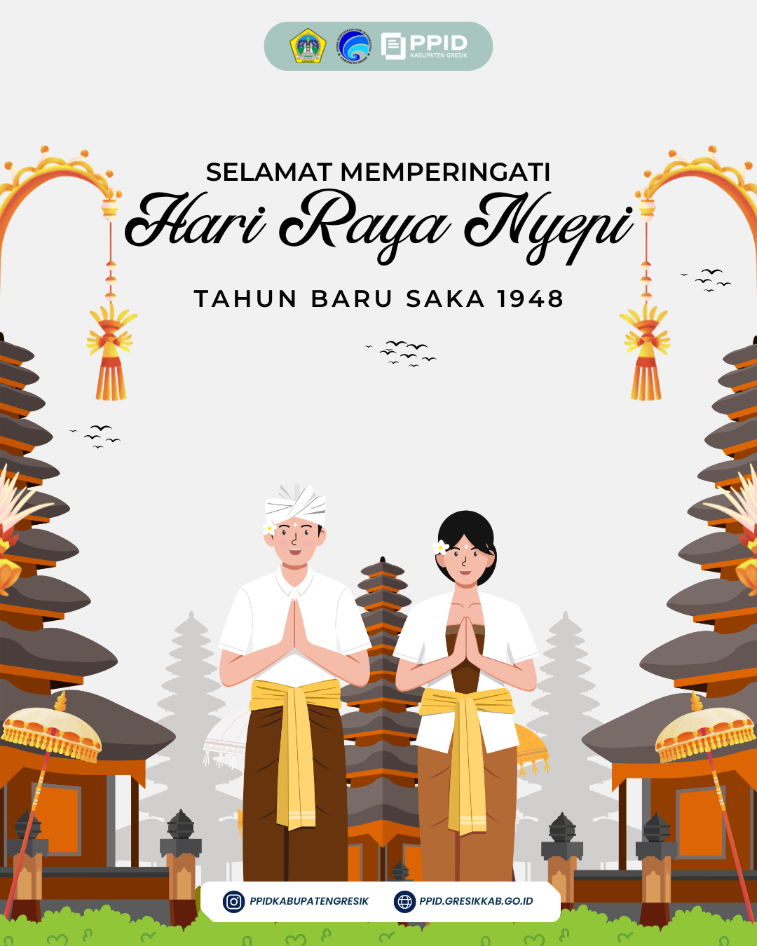 Selamat memperingati Hari Raya Nyepi 19 Maret 2026 | Tahun Baru Saka 1948