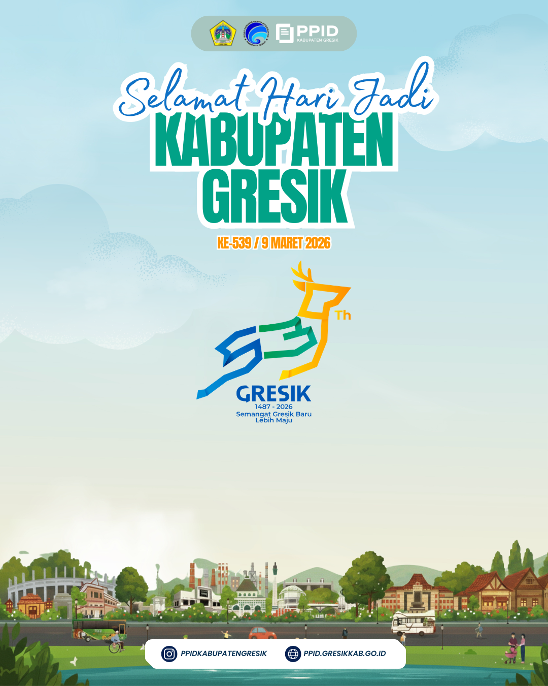 Selamat Hari Jadi Kabupaten Gresik ke-539 / 9 Maret 2026